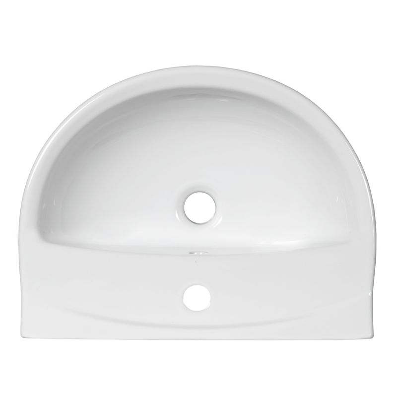Lavabo S-Line Pro 58,5x42,5 cm trou pour mélangeur au milieu (SIKOSSLPRO6042) - 2