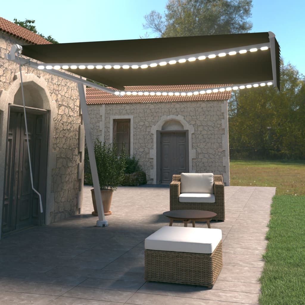 Tenda Da Sole Retrattile A Onda 1,5x2 M - Impermeabile, Protezione UV 90%, Tessuto Oxford, Con 3 Corde E Occhielli - Per Terrazzo, Giardino, Campeggio