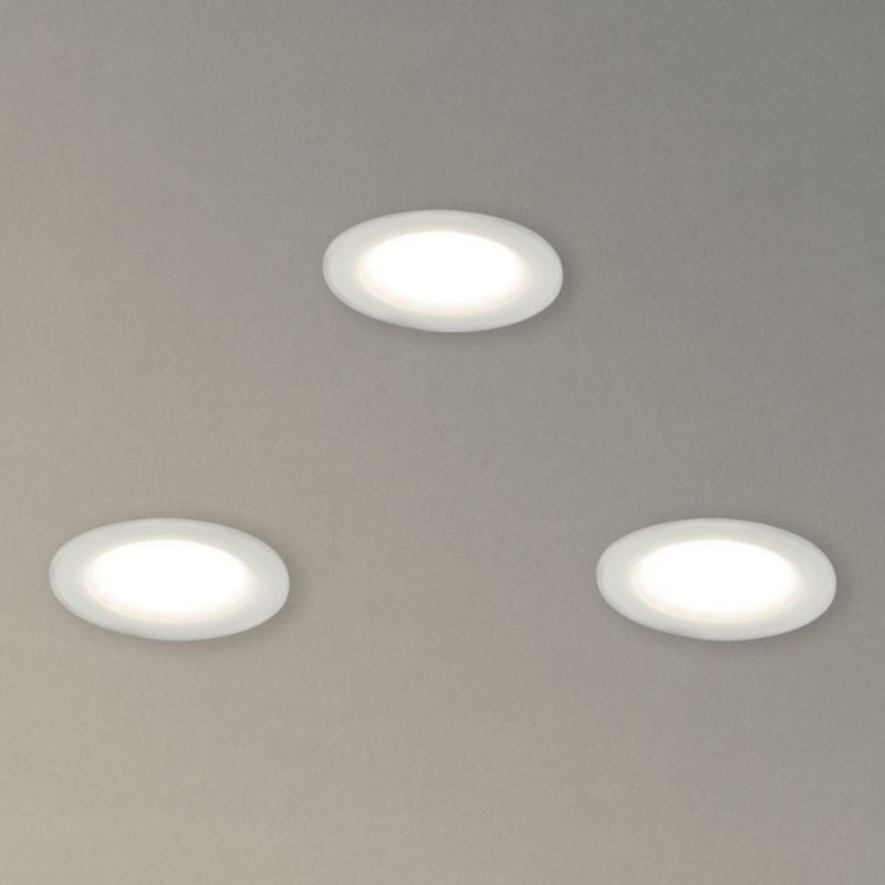 Xanlite - Lot 3 Spots GU10 50W 4000K Rond Blanc IP44 - PAK3SP50RIP44BCW - 2