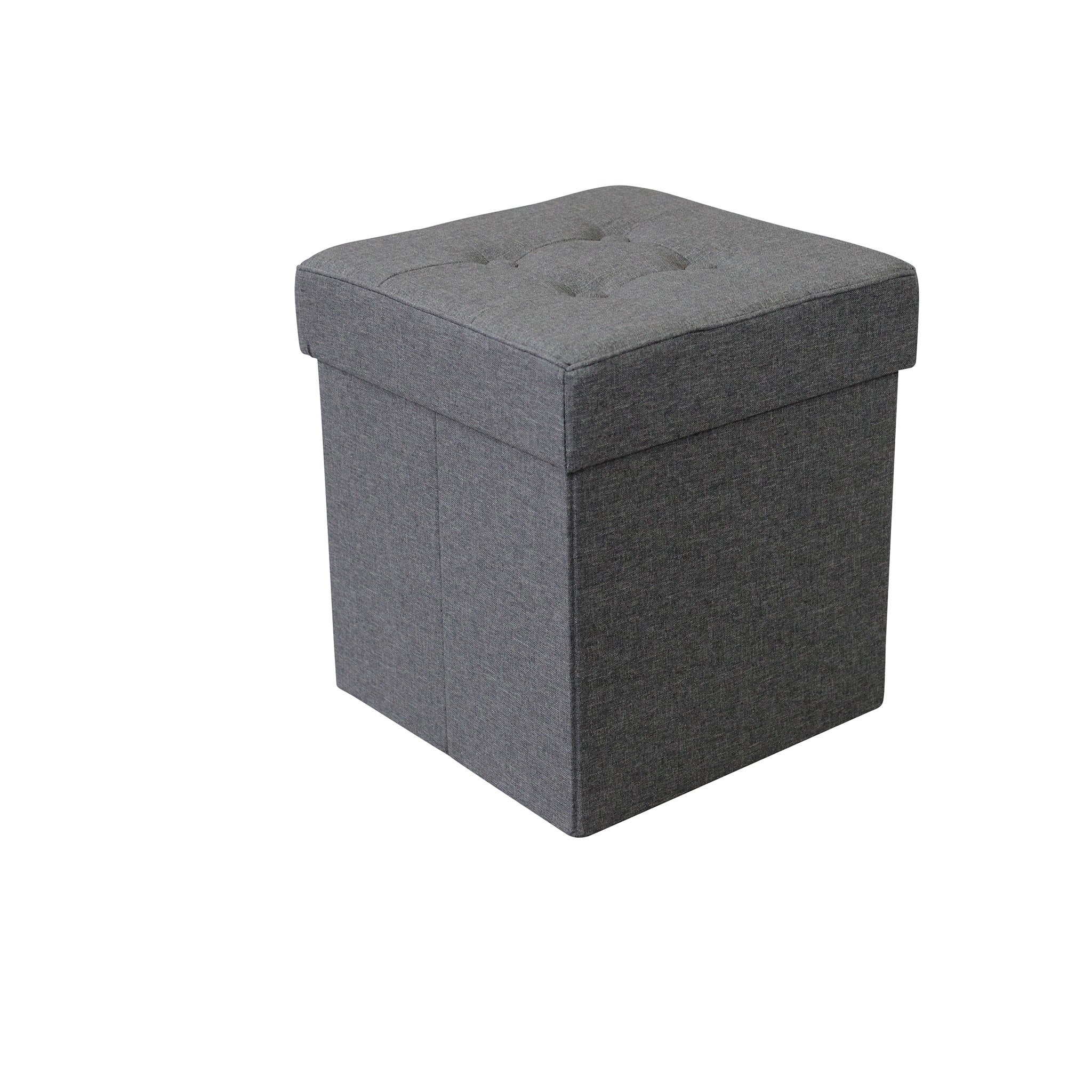 MilaniHome.it - pouf quadrato in stoffa di design moderno, cm 38 x 38 x ...