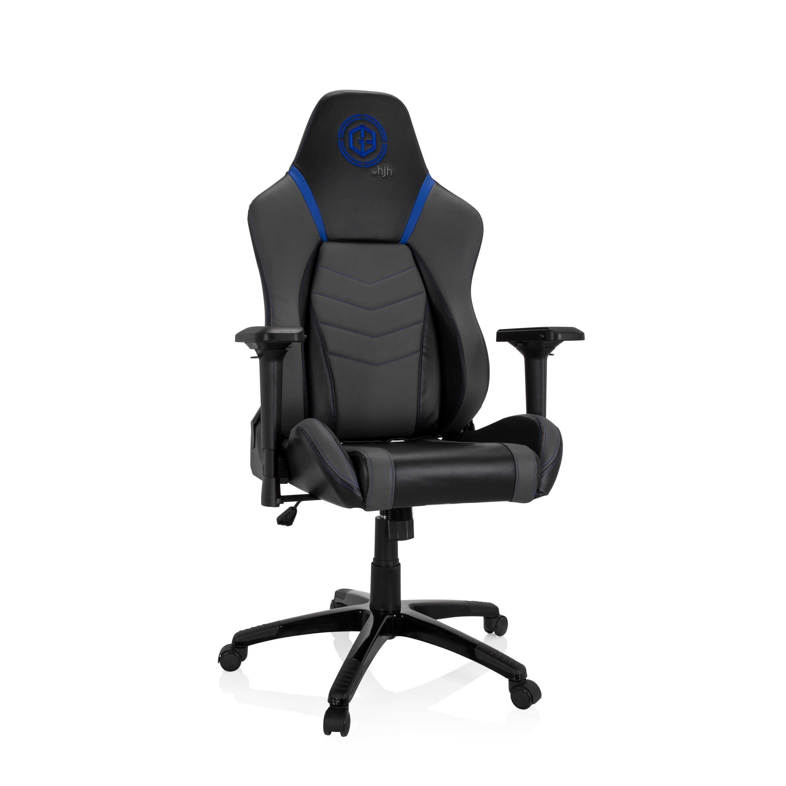 Krzesło gamingowe / krzesło biurowe GAMEBREAKER POLARYS I sztuczna skóra szary / niebieski hjh OFFIC