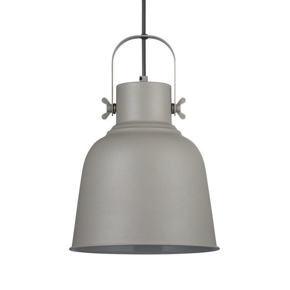 Nordlux ADRIAN metalowa lampa sufitowa w stylu industrialnym z szarym regulowanym kloszem ø25cm