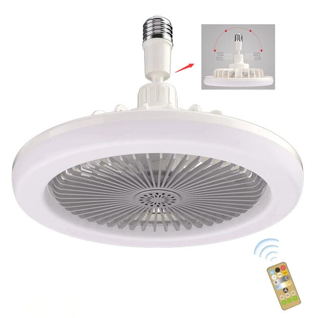 Solvion - Ventilateur de plafond moderne avec lampe LED et Solvion - Ventilateur de plafond moderne avec lampe LED et