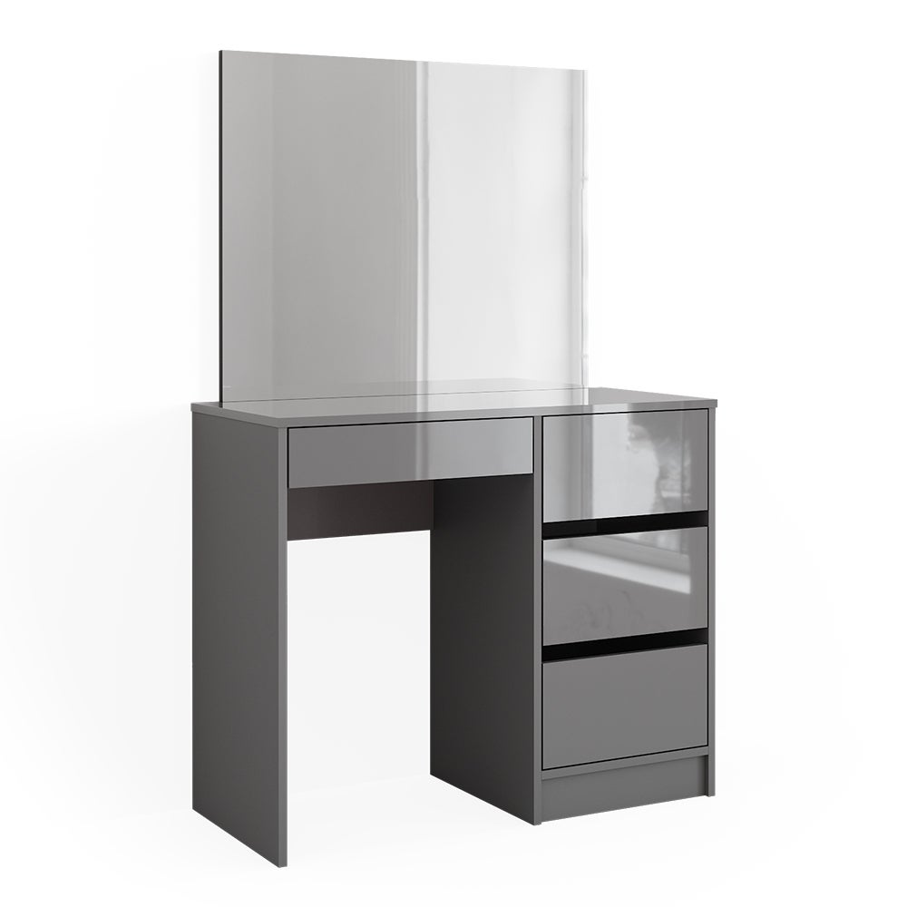 Vicco Stolik do przebierania Sherry, Szary, 90 cm z lusterkiem
