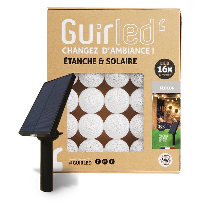 Panneau Solaire Kawaya 24 V/1,3 W USB - IP65, Pour Guirlandes Lumineuses Extérieures KAWAYA
