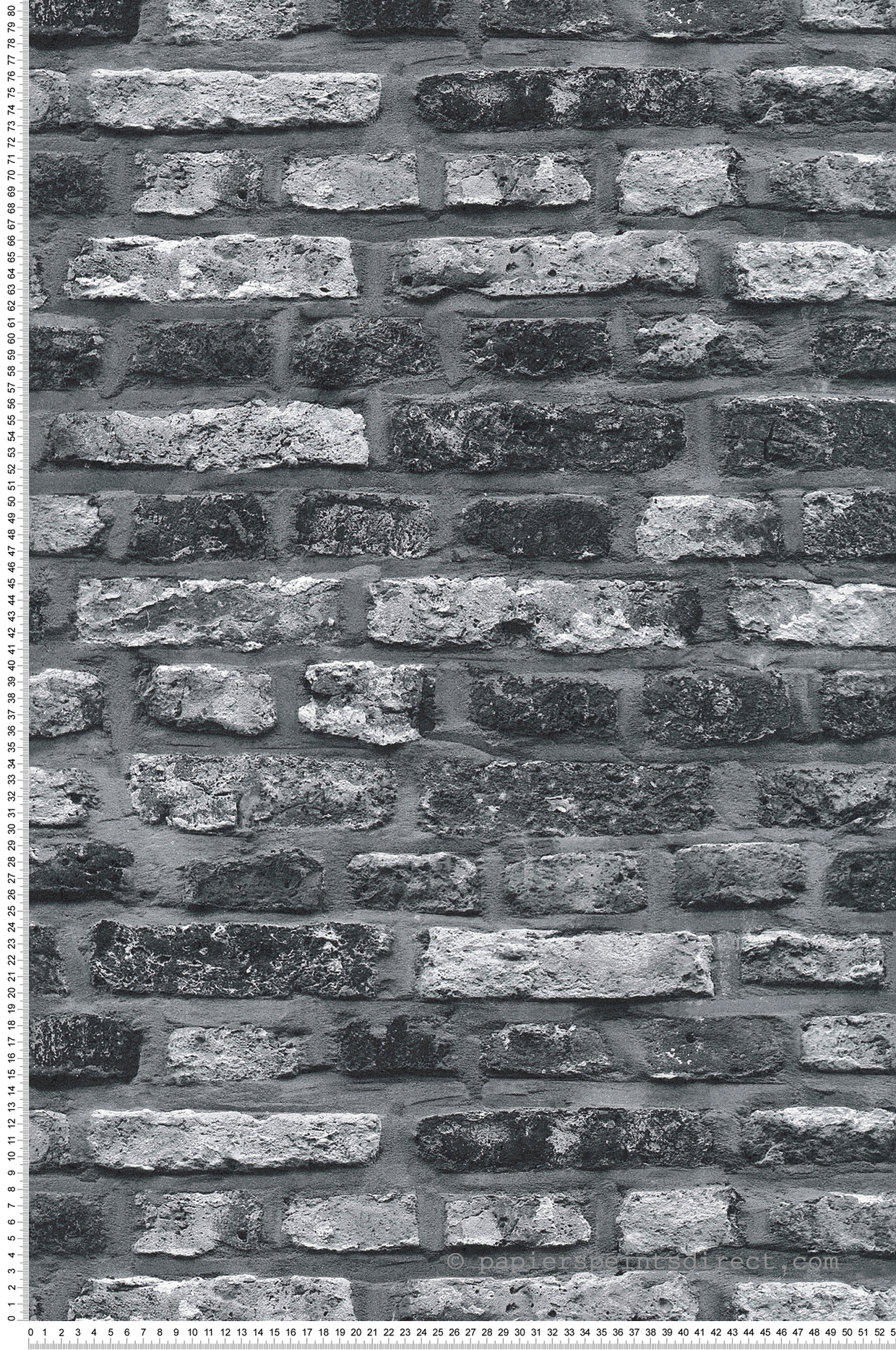 Papel pintado ladrillo estilo industrial papel pintado moderno en tonos oscuros papel pintado vinílico gris, blanco y negro