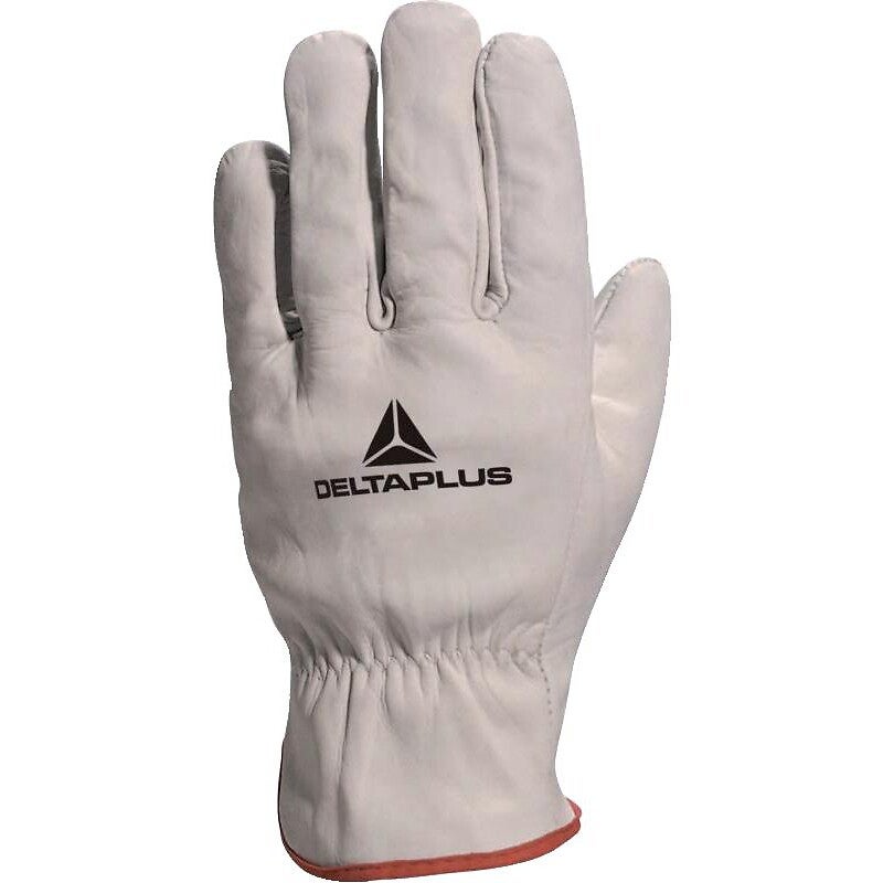 Gant cuir pleine fleur de bovin coupe US Blanc - 1 paire (8 ou 10) 8 - DELTAPLUS - 4