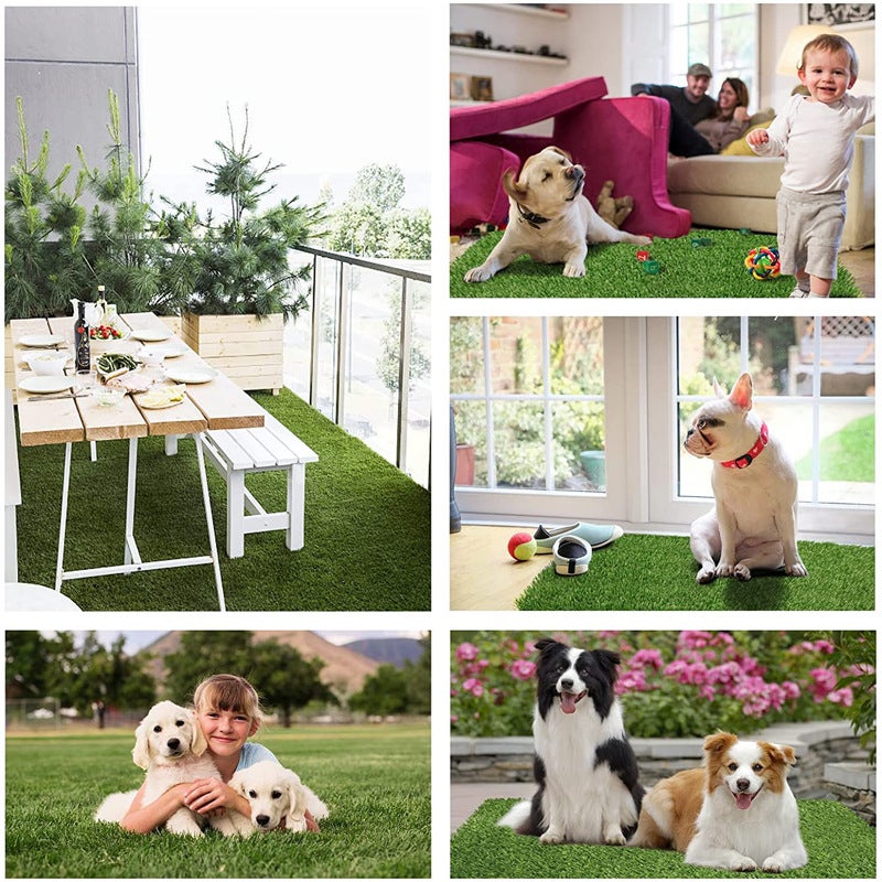 Césped artificial para orina de perro alfombra de césped artificial para el aprendizaje de la limpieza de cachorros alfombra de césped lavable cm - 4