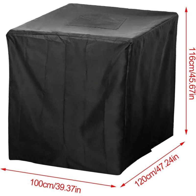 Couvercle & housse de protection pour cuve IBC 1000L. Film anti-UV avec découpes perforées, accessoire essentiel pour préserver votre réservoir d'eau. - 2