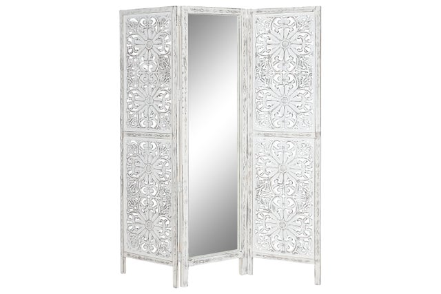 Schermo Maniglia Specchio 152X2X182 Decapato Bianco