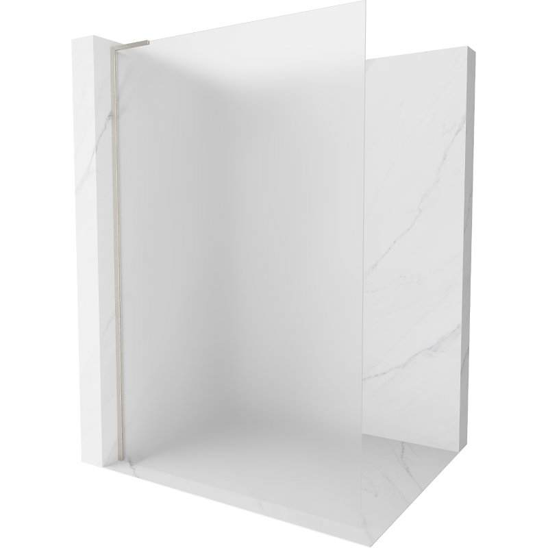Mexen Kioto L ścianka prysznicowa Walk-in 90 x 200 cm, szron, nikiel szczotkowany - 800-090-103-97-30