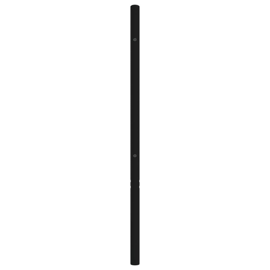 Tête de lit métal noir 180 cm - 5