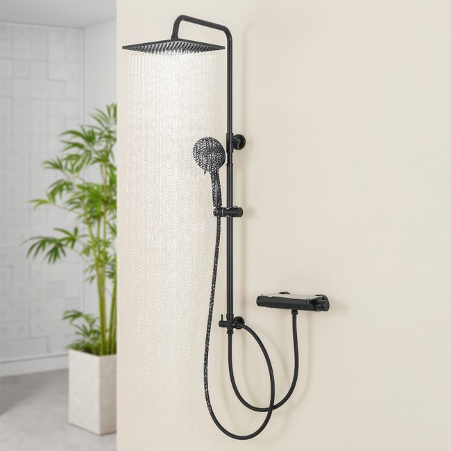 Auralum Leroy Merlin Grifo Ducha Negro Grifo De Cocina Auralum