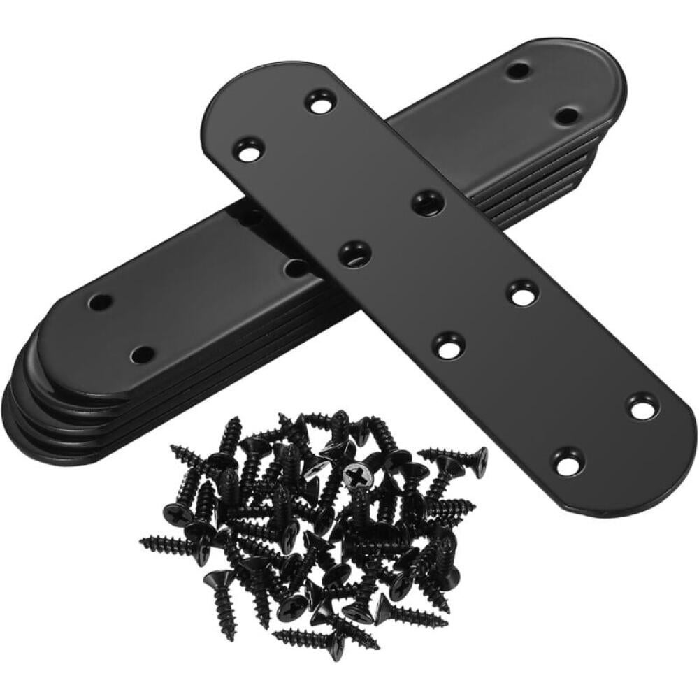 Płyta perforowana 6 sztuk, zestaw wsporników montażowych, płaski wspornik metalowy, łącznik płyt metalowych, 164 x 39 x 2,8 mm