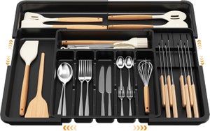 Range Couverts - Organisateur de Tiroir - Extensible - Ajustable - 8 Compartiments - Maison Range Couverts - Organisateur de Tiroir - Extensible - Ajustable - 8 Compartiments - Maison