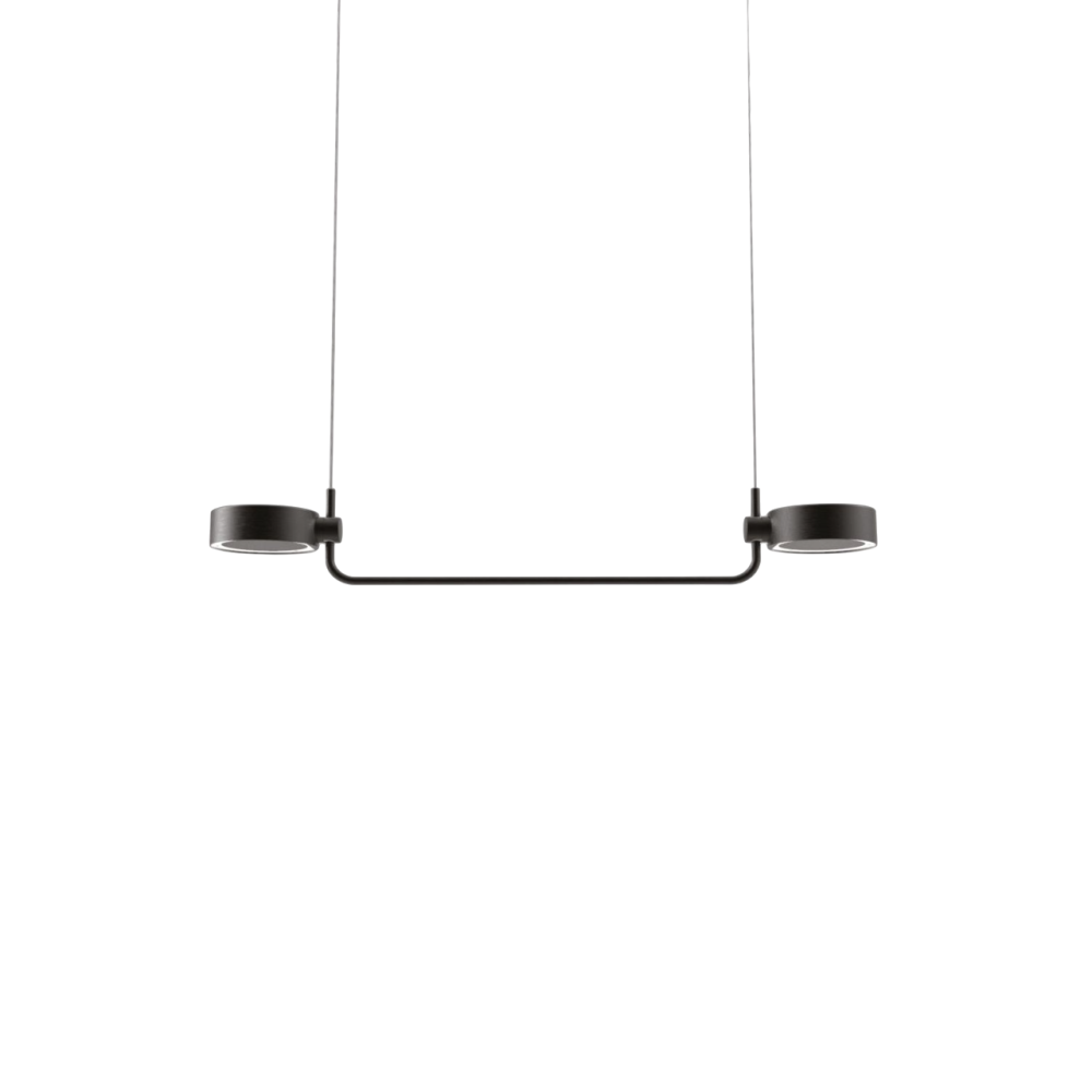 Zafferano SUPER O Czarna lampa wisząca LED z możliwością ładowania i ściemniania