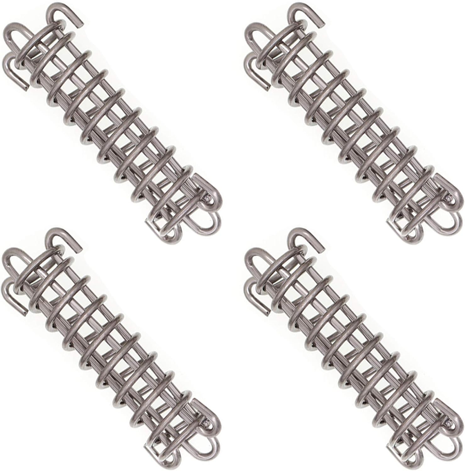 Fixations D'ombrage De Voile Tente Corde Résistante Ressort Trampoline 4 Pieces Metal Accessoires Ressorts Pour Le Camping En Plein Air Randonnee Voyage Pique Nique Tente De Plage Auvent 88037067