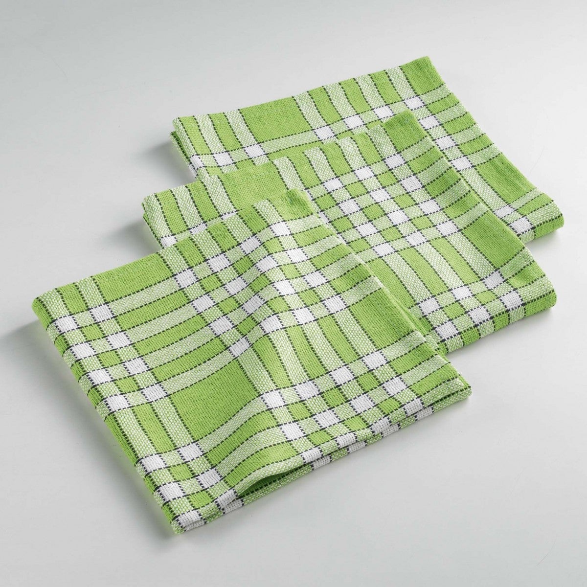 3 Serviettes De Table 45x45 Cm - Lin Et Coton Tissé - Traditio Lin