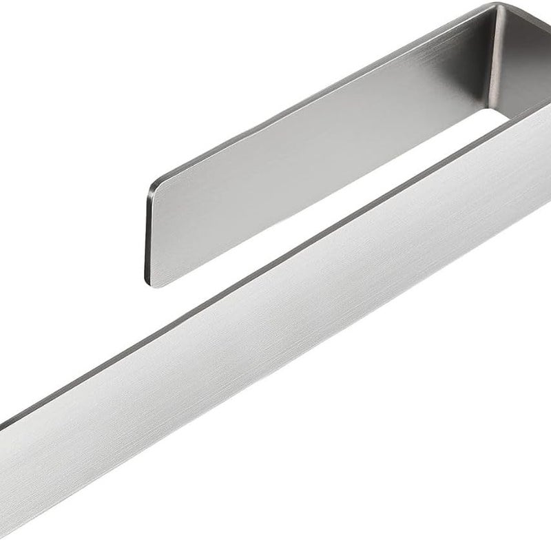 Wieszak na ręczniki łazienkowe bez dziurkacza, stal nierdzewna, wodoodporny i nierdzewny, łatwy w montażu, 37 cm, srebrny