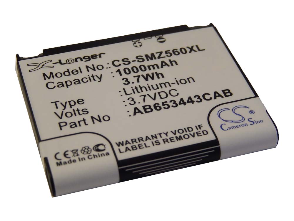 vhbw batteria sostituisce NGM BL-OS4 per smartphone cellulare (1000mAh, 3,7V, Li-Ion