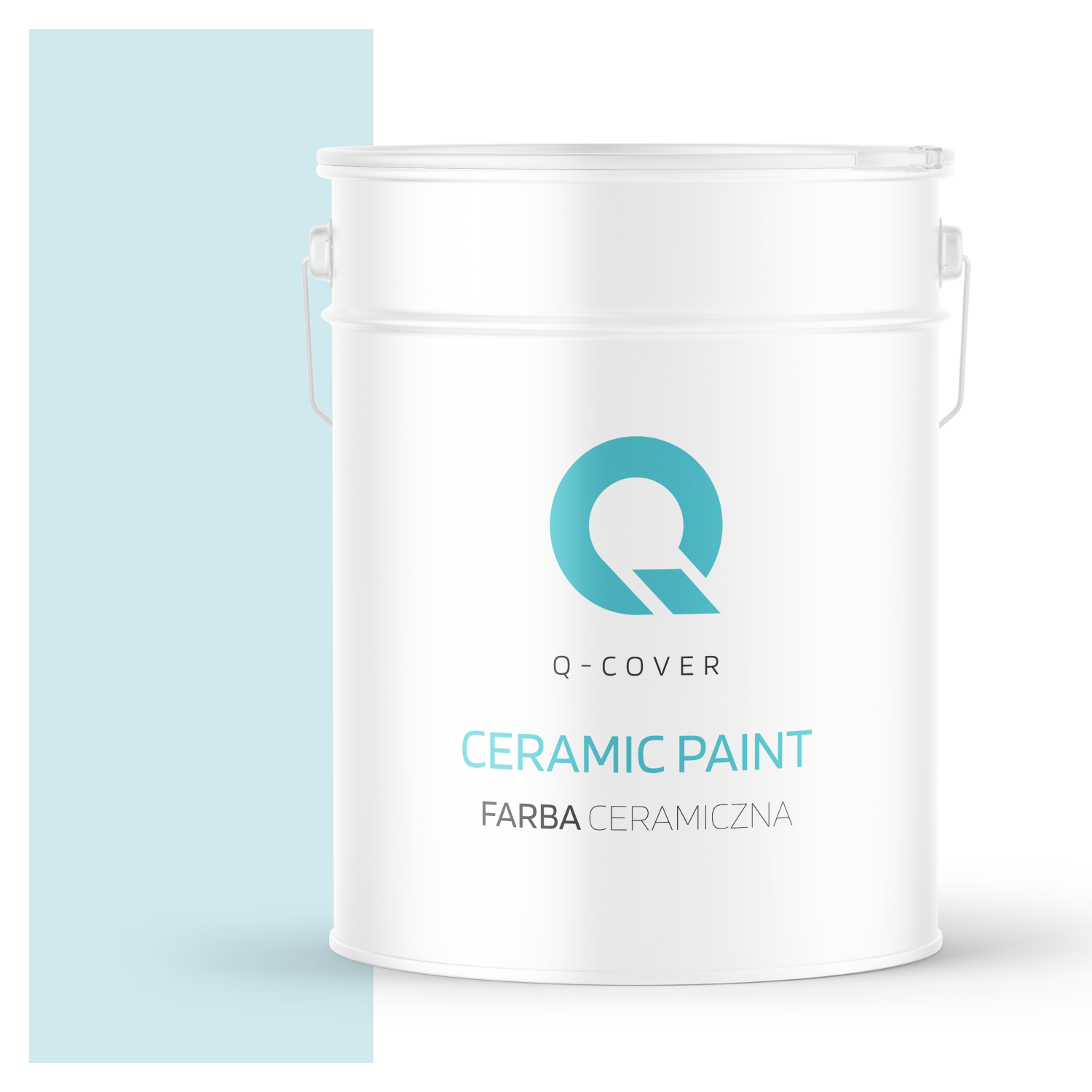 Farba Ceramiczna Do Ścian i Sufitów Q-Cover Biel złamana w niebieski H0378 Głęboki Mat 10L