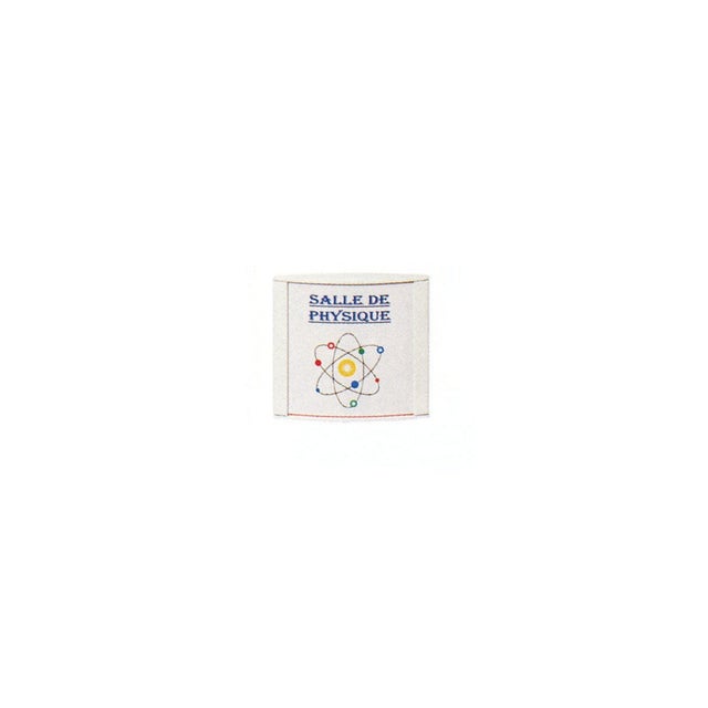 Porte-étiquettes en applique 80 x 105 mm coloris argent