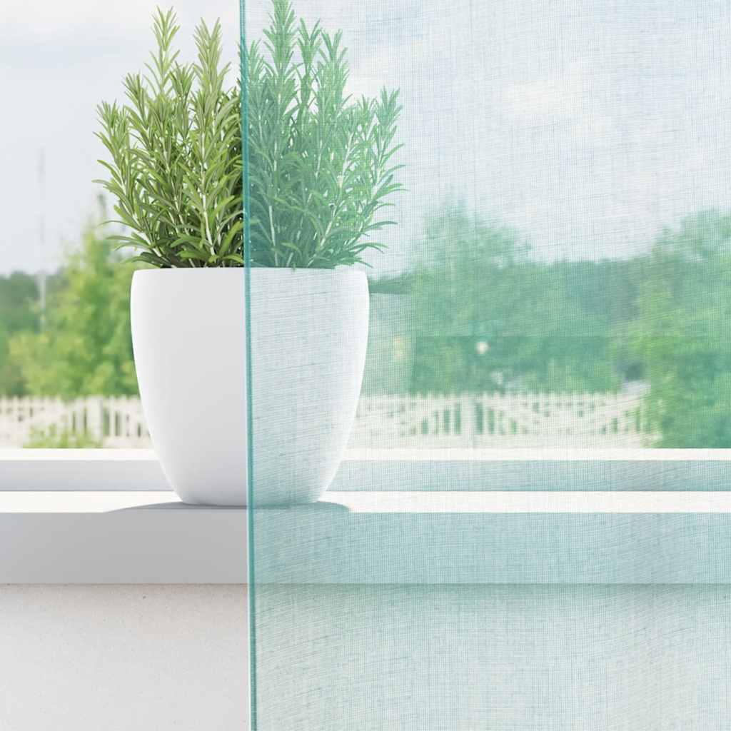 Maison Exclusive - Rideaux en voile avec boucles 2 pcs turquoise 140x175 cm - 3