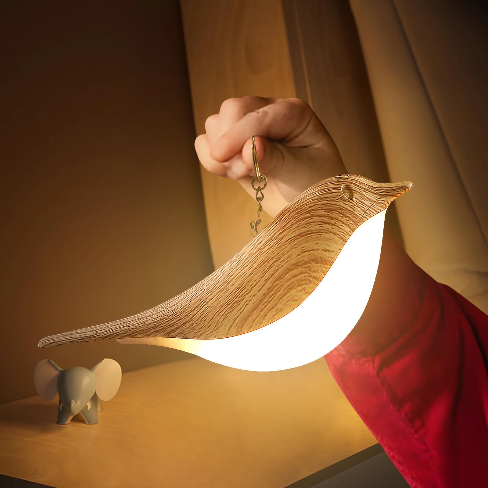Pequeña lámpara de noche inalámbrica, luz nocturna con sensor táctil, lámpara de mesa led con atenuador táctil, 3 niveles de brillo