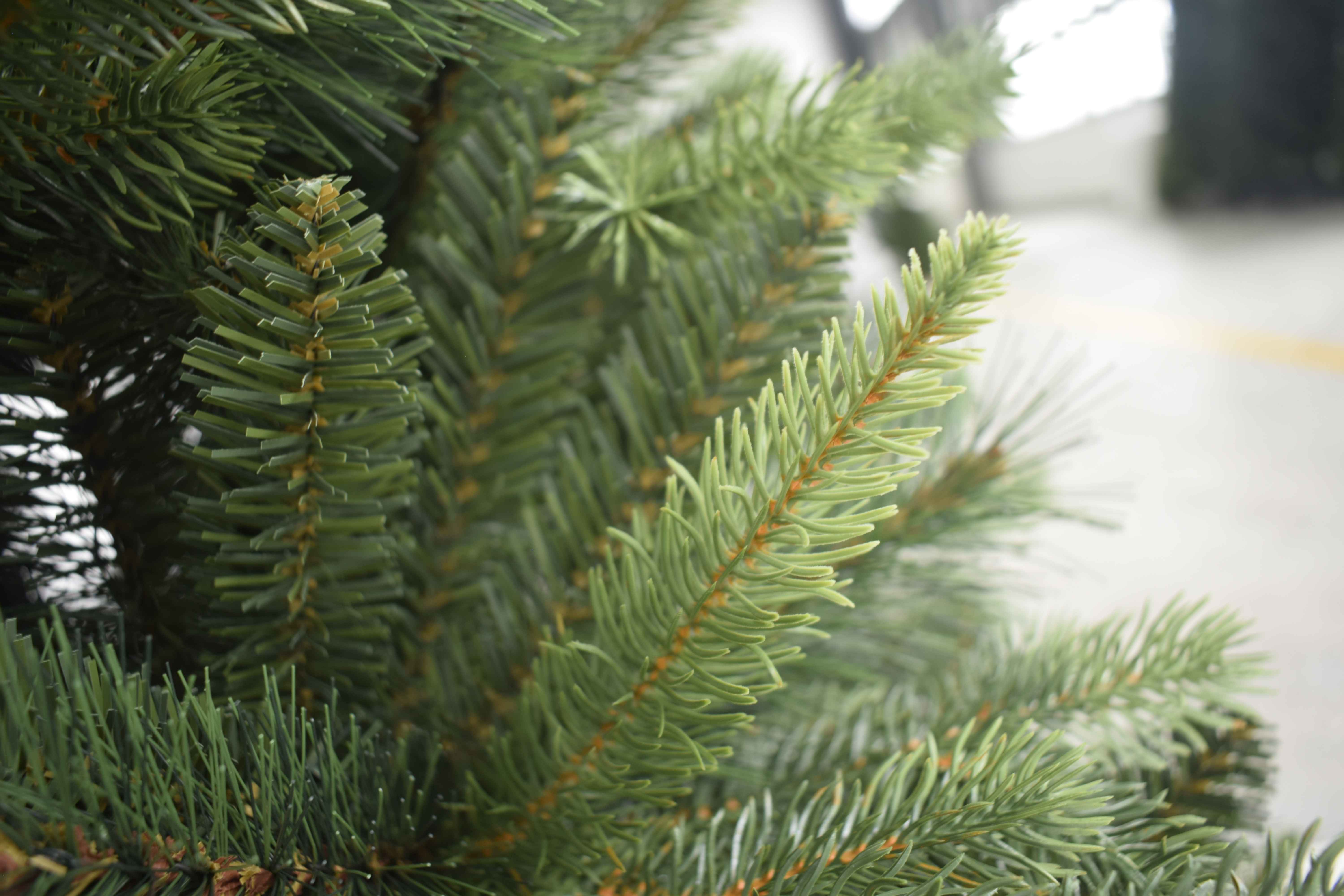 Albero di Natale Realistico Foglie Pvc Pe Superfolto Verde Apertura Rapida 210 cm - 2971 Rami - 4