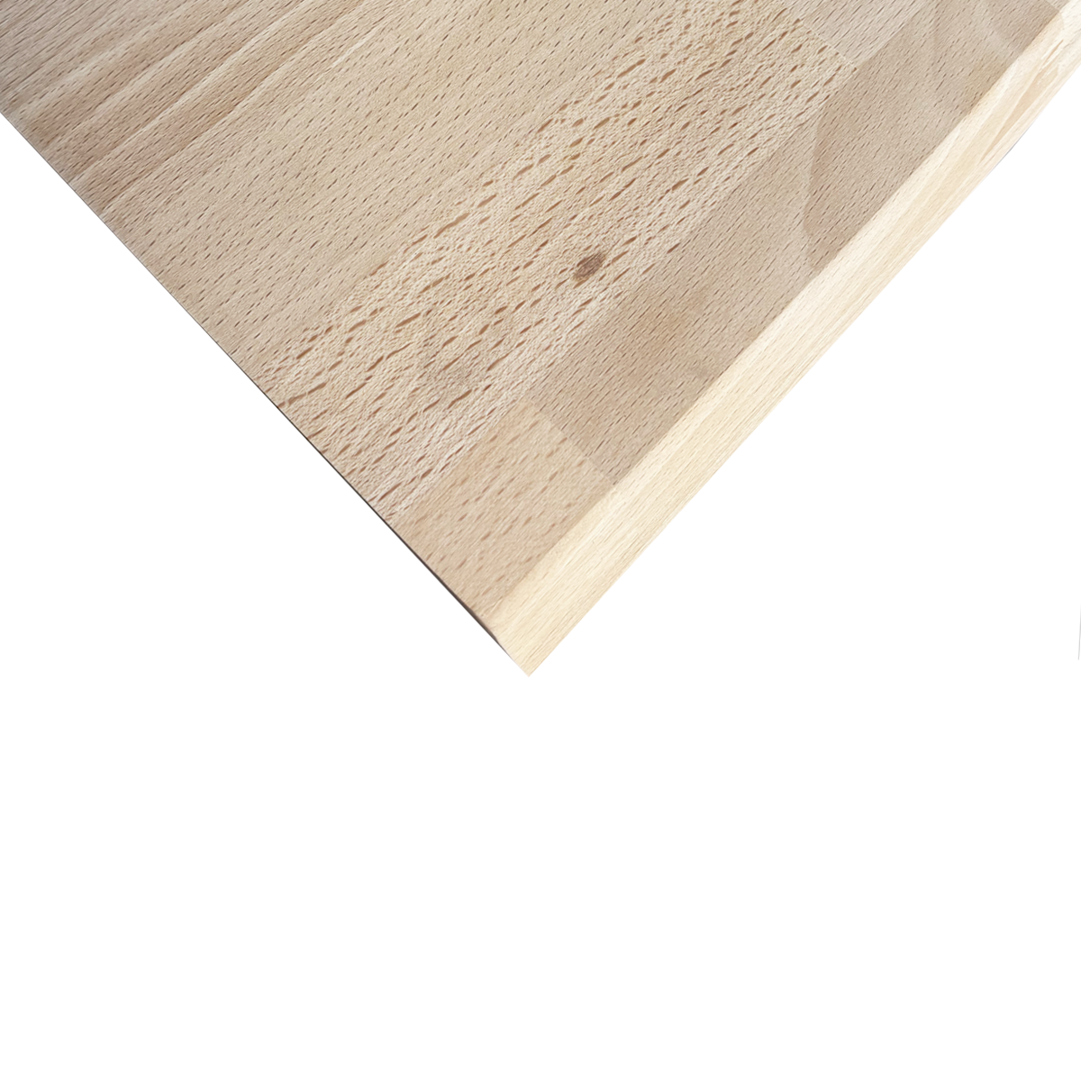 Plan de travail Hêtre massif bord naturel L.250 x l.65 cm, Ep.36 mm - 4
