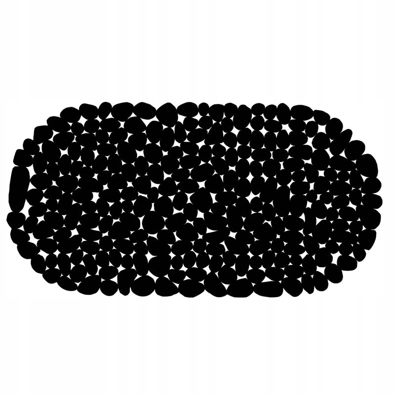 Mata łazienkowa Sepio antypoślizgowa 66x34 czarna 1szt