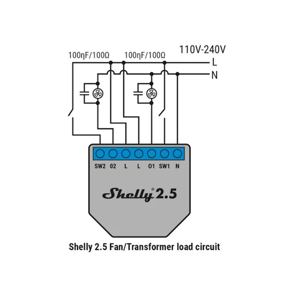 Shelly RC Snubber - Circuito per assorbim energia - 3