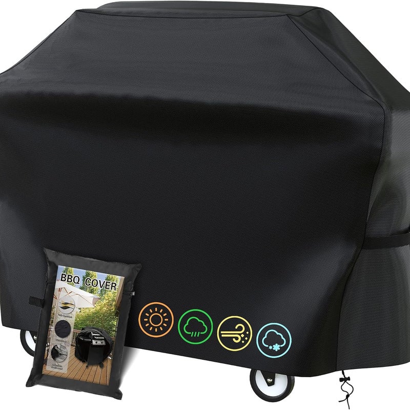 Pokrowiec na grilla zewnętrznego, plandeka na grilla zewnętrznego, ochrona Oxford 420D, odpowiednia do grilli(145x61x117)