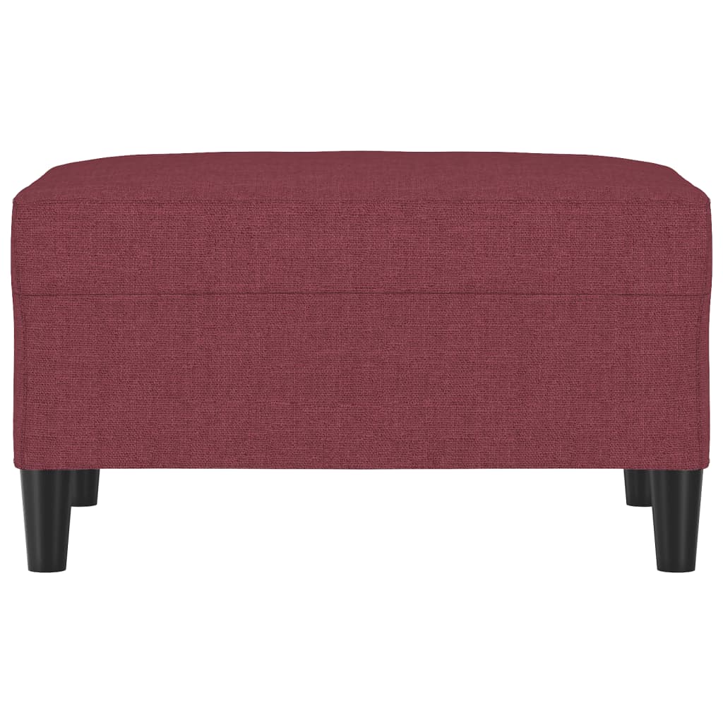 Repousa-pés em tecido vermelho 70x55x41 cm - 3
