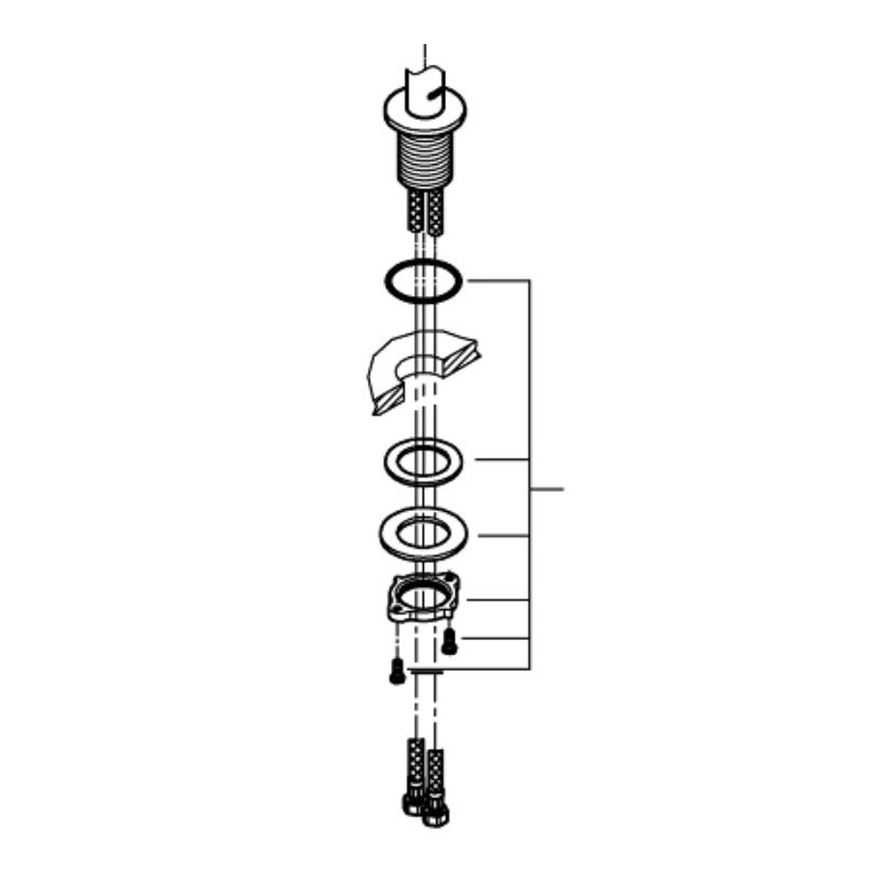 Grohe Kit de fixation, Chromé (48384000) - 2