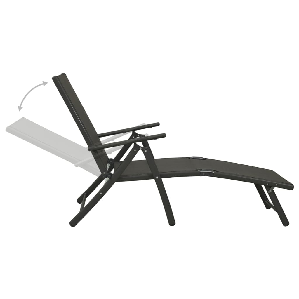 Maison Exclusive - Set da Pranzo da Giardino 10 pz Nero e Antracite - 6