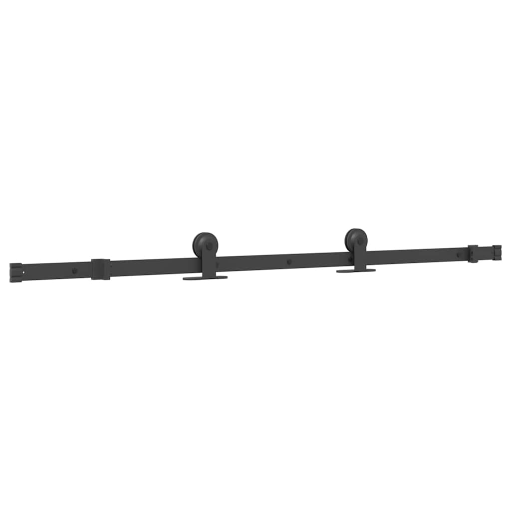 Puerta corredera con set herrajes vidrio ESG aluminio 76x205 cm vidaXL - 4