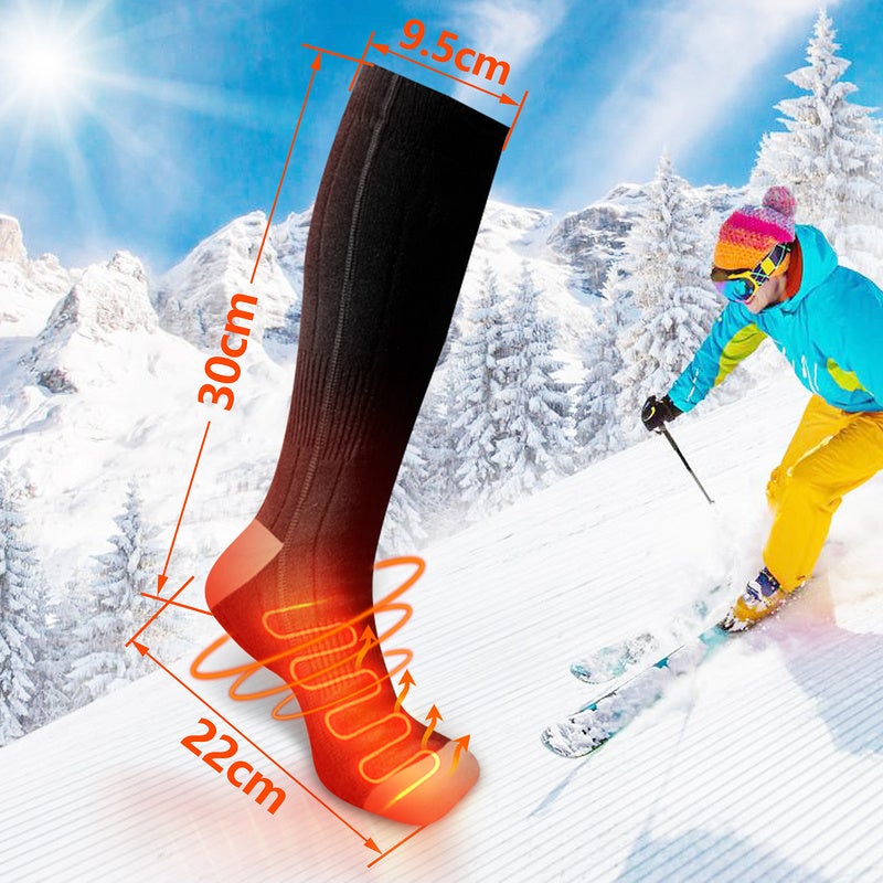 Calze Riscaldate A Batteria,WolinTek Calzini Riscaldabili Ricaricabili - Foto 9