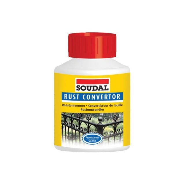 Convertisseur de rouille - Transforme la rouille en un métal - Soudal - 80 ml
