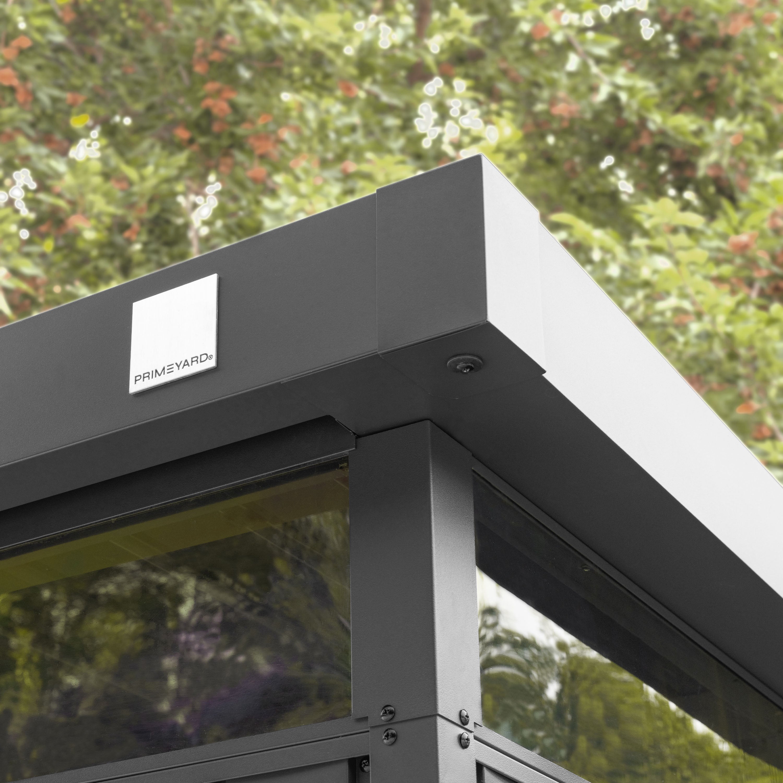 GFP Primeyard Abri de jardin en métal 210x180x205 cm armoire de jardin anthracite - 5