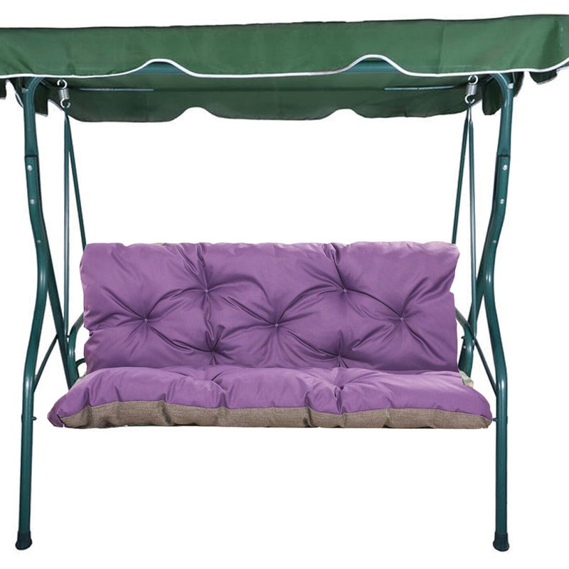 Poduszka ogrodowa na huśtawkę 120x50x50cm poduszka na meble ogrodowe fioletowa, poduszka na balkon taras, poducha ogrodowa na ławkę