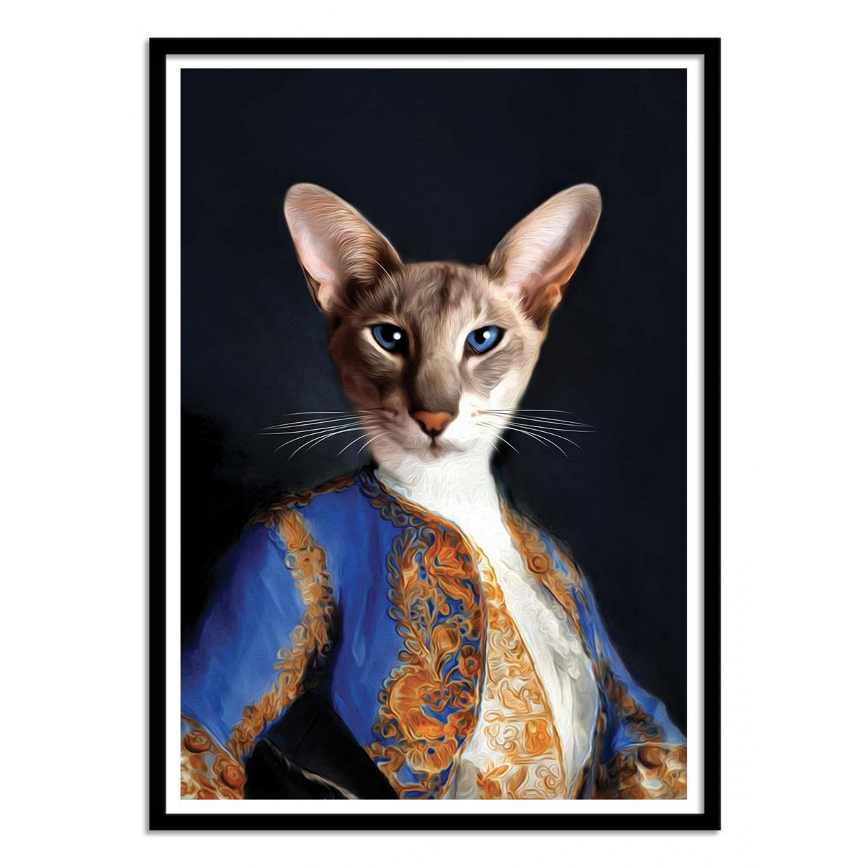 Art-poster - athos - tein lucasson - con marco negro 50 x 70 cm