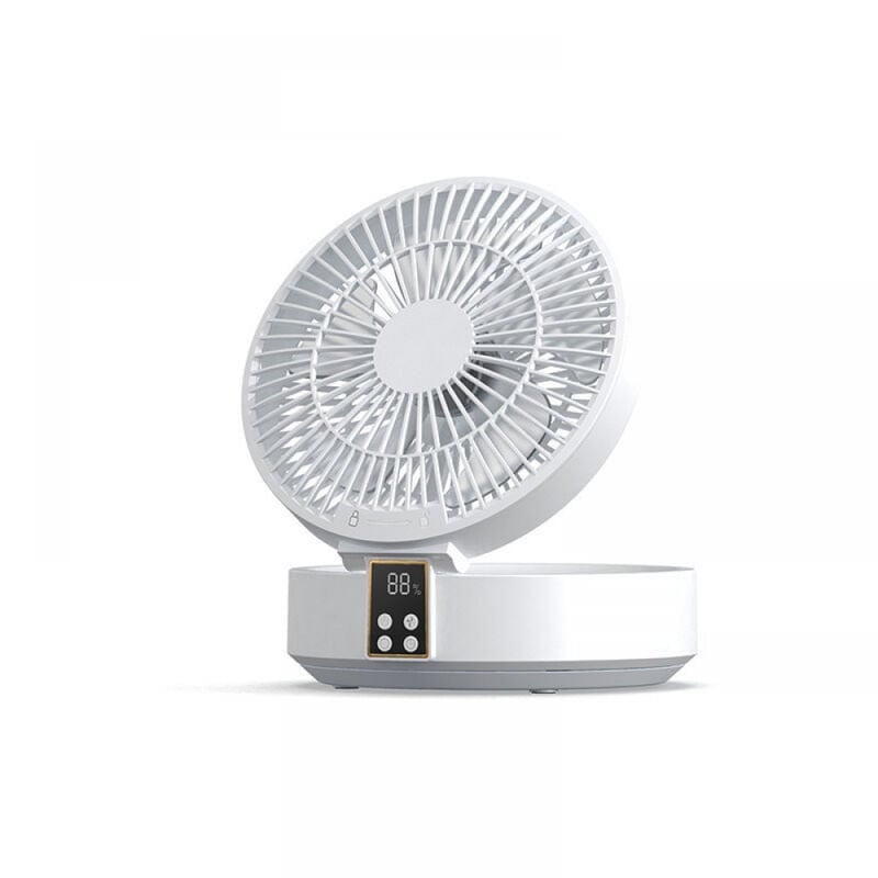 Ultra mocny, cichy wentylator, przenośny wentylator stołowy, akumulatorowy wentylator biurkowy USB, akumulator 1000 mAh, obrotowy wentylator stołowy o