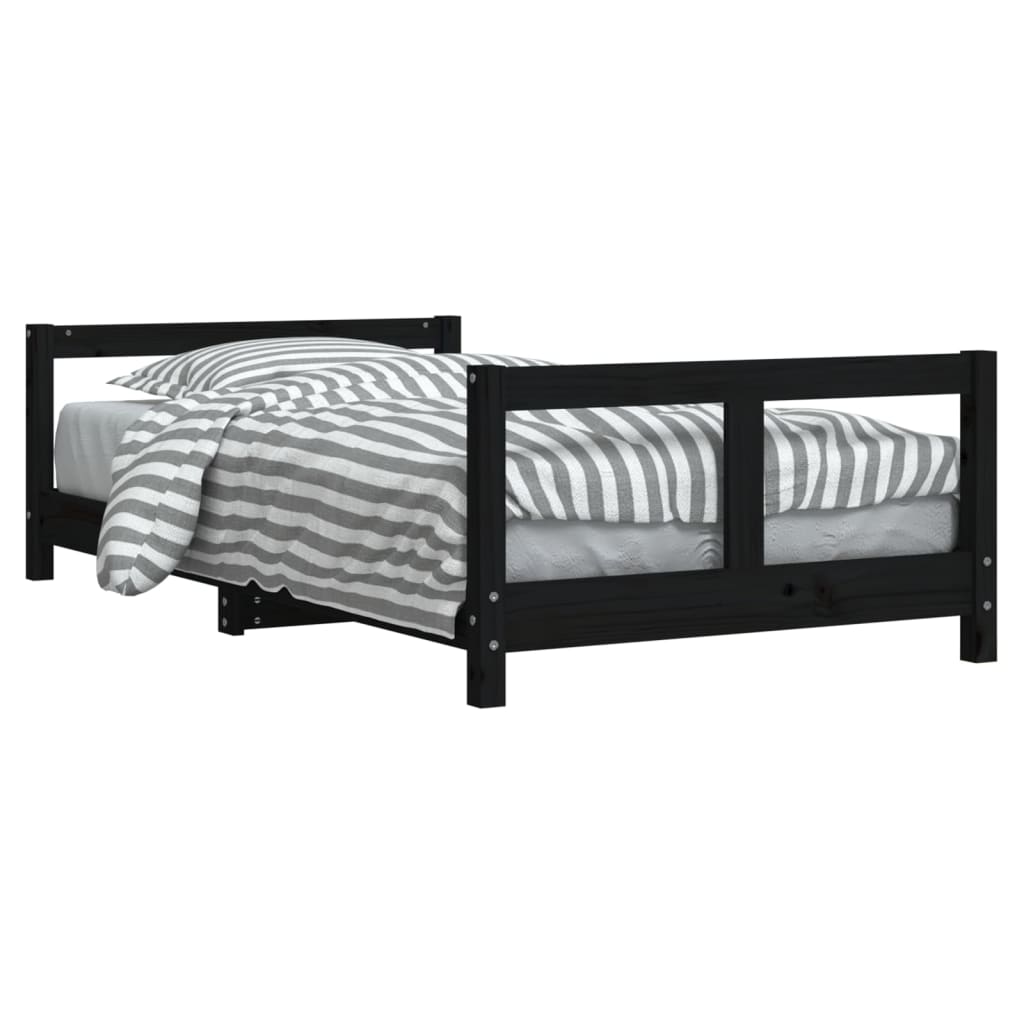 Letto Singolo Zinus Geraldine 80x190 Cm - Piattaforma Metallica Con Testiera - Nero