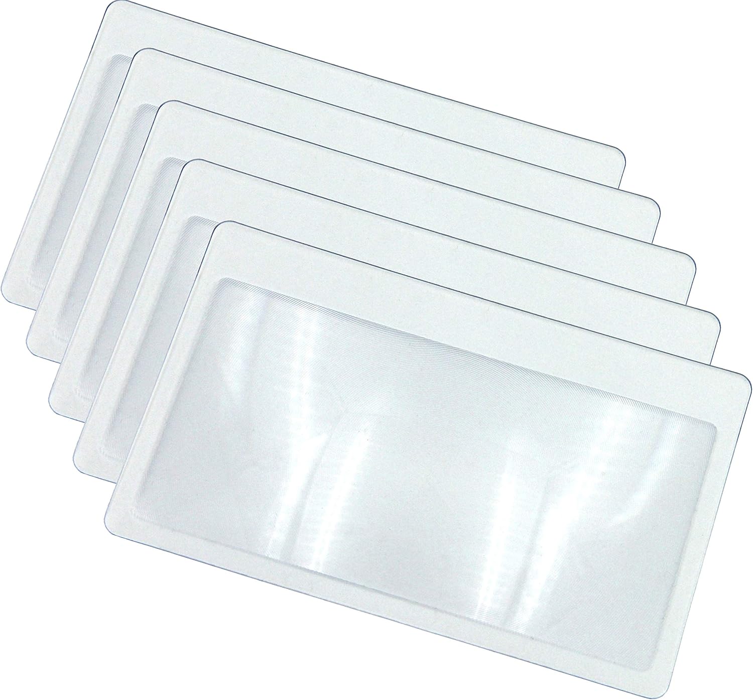 Giovane Donna Curiosa Di Affari Che Esamina La Carta Di Credito Tramite La Lente D Ingrandimento 96108028