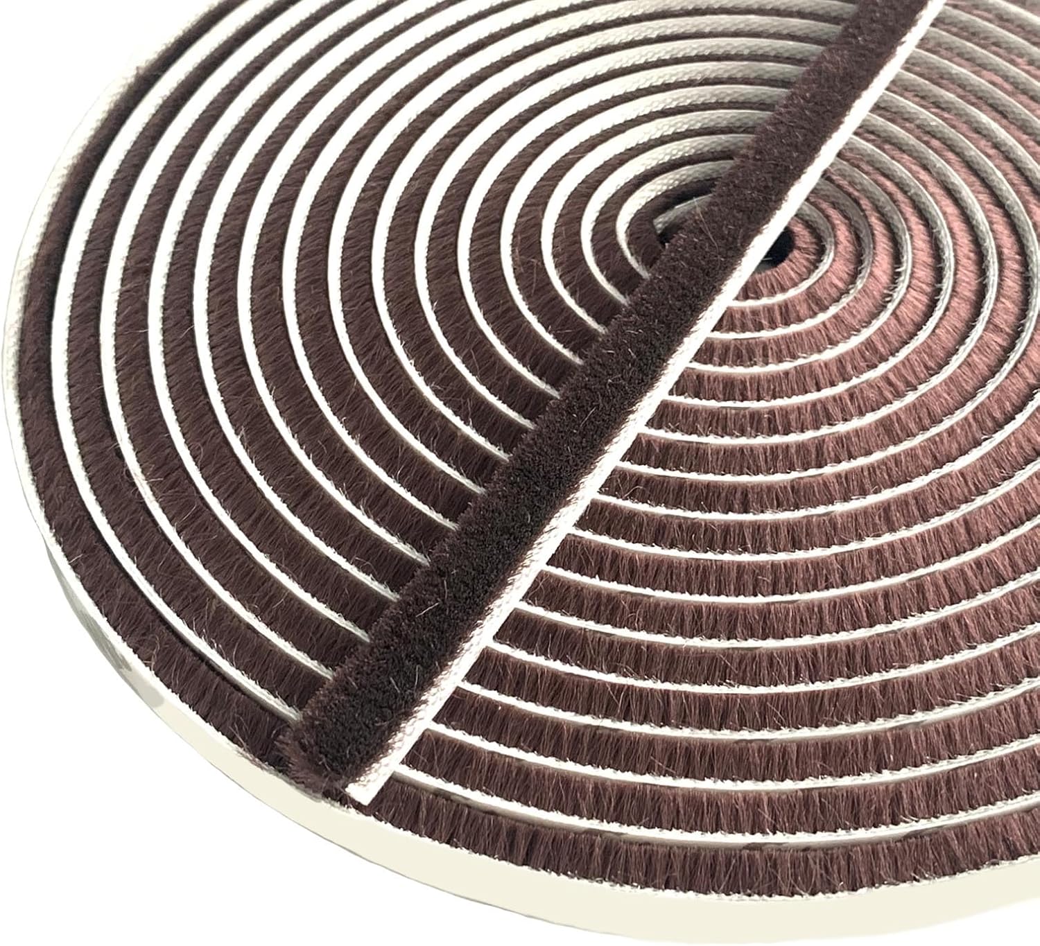 Uszczelka szczotkowa do drzwi, 10 m x 9 mm x 5 mm, brązowa, uszczelka okienna do drzwi dźwiękoszczelnych, uszczelka szczotkowa z moskitierą