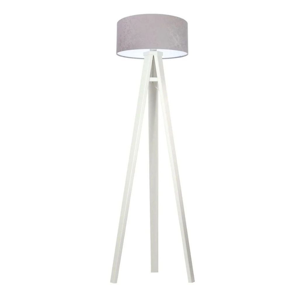 Lampa stojąca HOME 40 szara/biała/biała