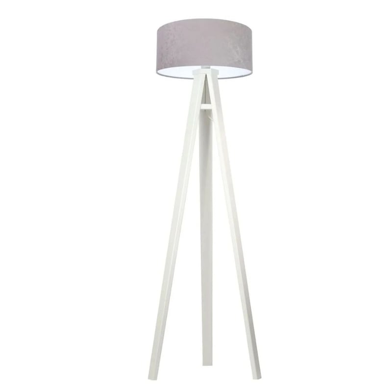 Lampa stojąca HOME 40 szara/biała/biała