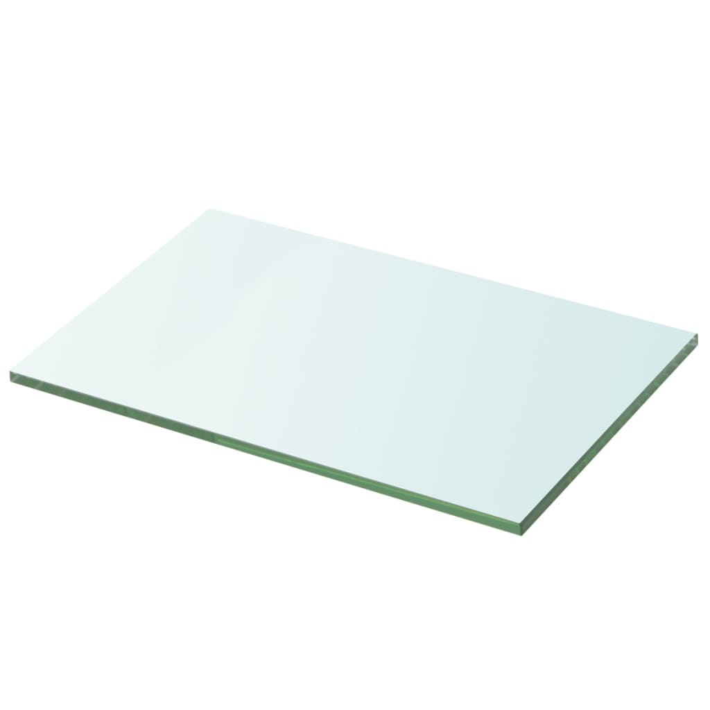 Panneau étagère En Verre Trempé Transparent 80x30 Cm - Support Mural Pour Rangement Et Décoration - Capacité 15 Kg - Épaisseur 8 Mm