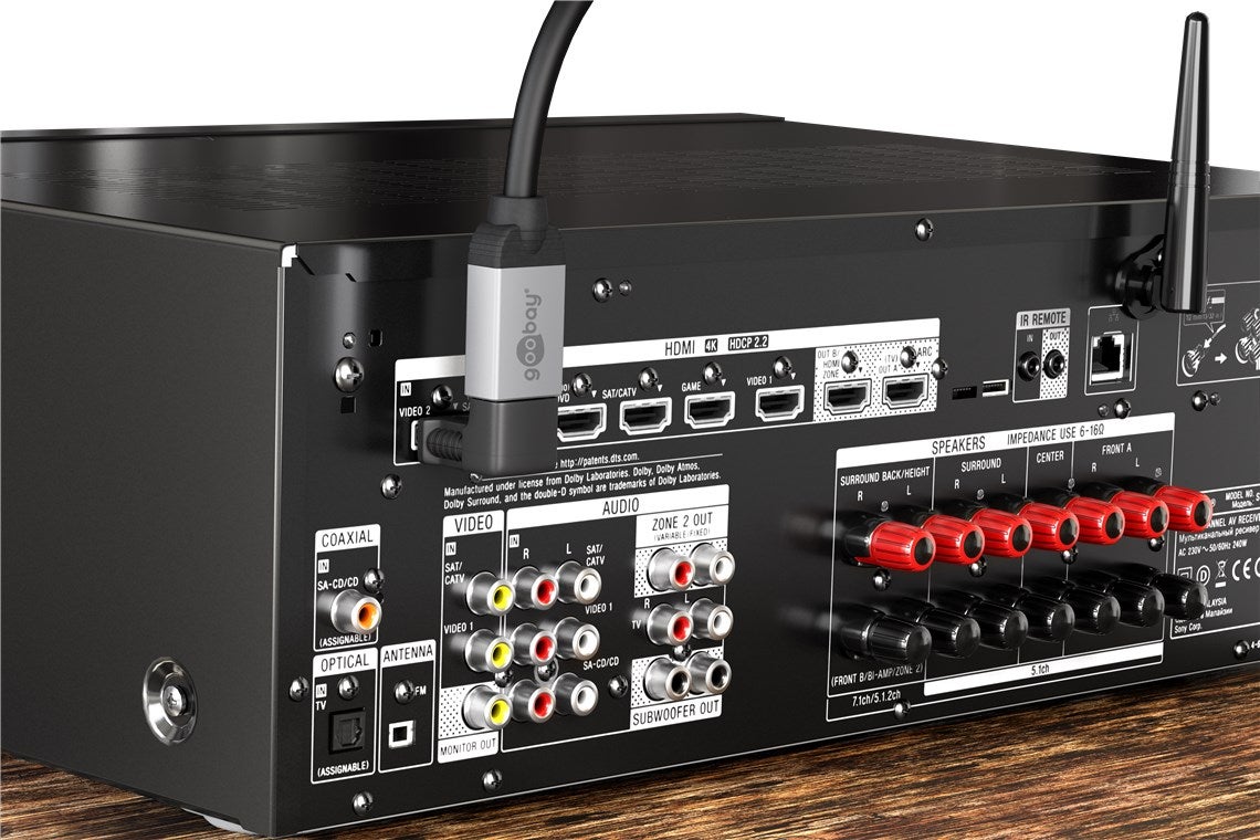 Adaptateur hdmi 2.1 coudé à 90° 8k 60hz / 4k 120hz - haut CONECTICPLUS - 2